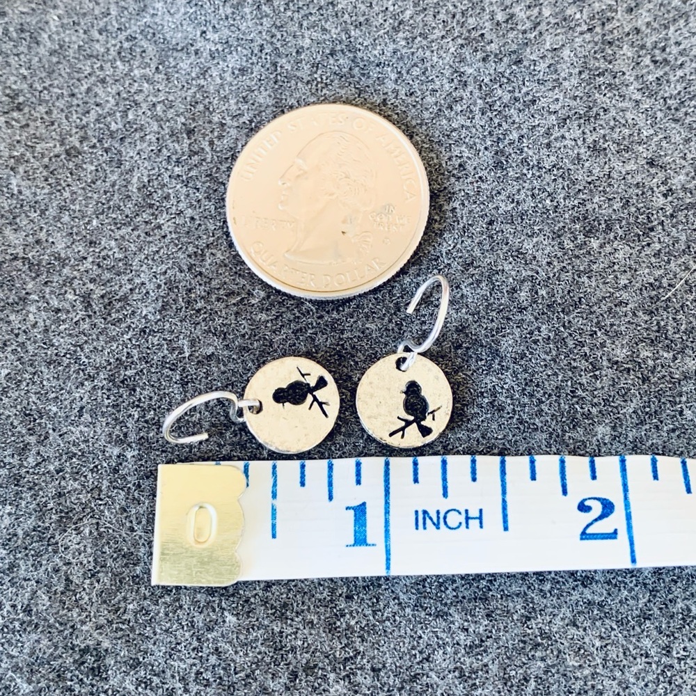 DONATED! Bird on a Branch Mini Earrings - Picture 9 of 10